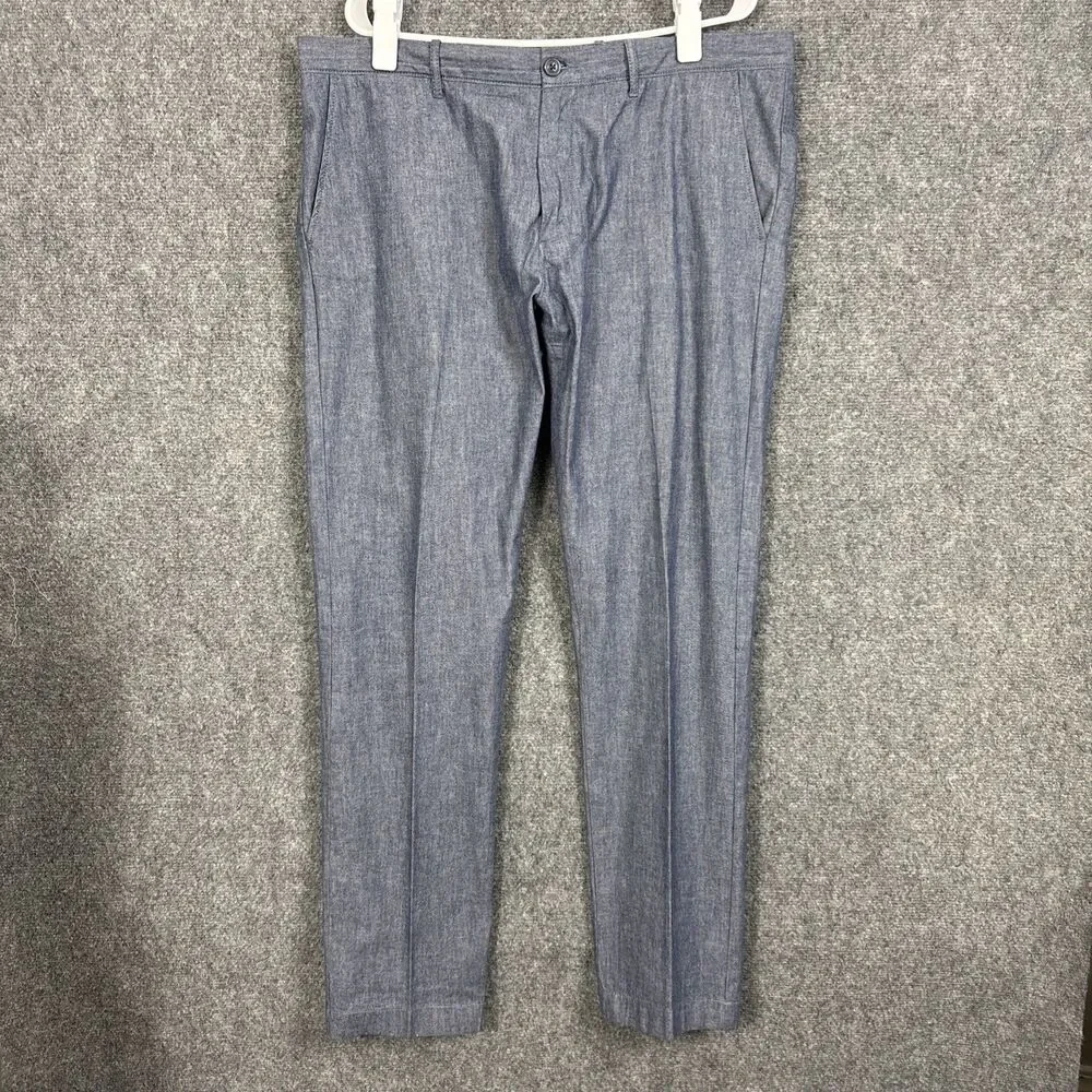 J.CREW 484 Pants Mens size 36 |38 x 31 Blue Slim Fit Stretch Chino